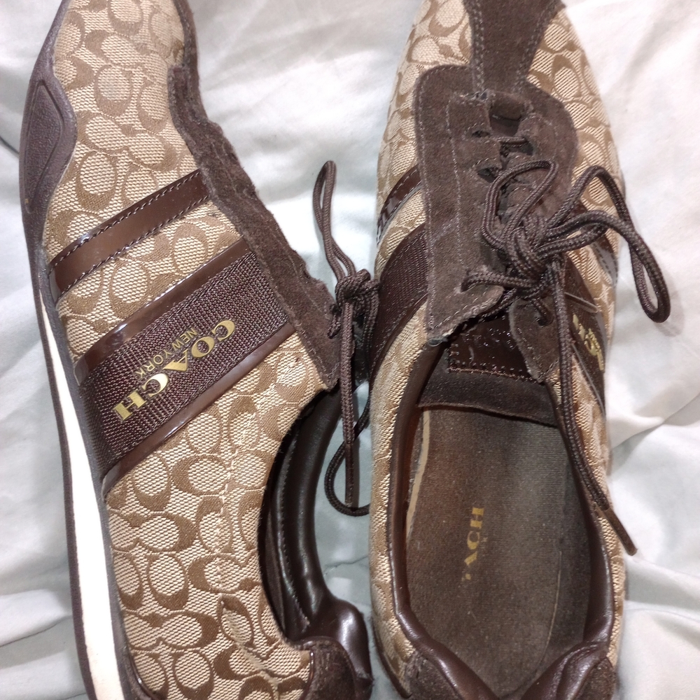 Coach Brown Monogram Sneakers